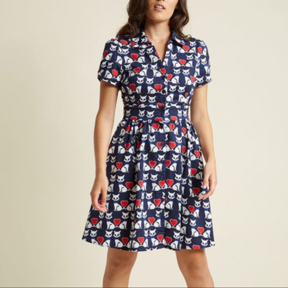 Modcloth Dresses & Skirts - Modcloth Cat Dress